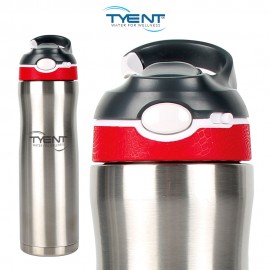 Tyent Stainless Steel Sports Bottle - RED